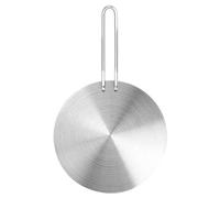 Adaptateur Induction, Plaque Induction Universelle Disque Adaptateur Plaque de Diffusion de Chaleur en Acier Inoxydable Diffuseur à Induction avec poignée et Base séparables(22cm)