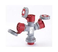 Adaptateur industriel 1 + 3 sorties MAURER 380V 3P + T 16A CE