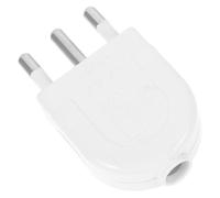 Adaptateur Italien à 3 Broches PC Blanc, Fiche Mâle de Remplacement 16a | Design Détachable pour Appareils Domestiques et Déplacements Professionnels Connexion Sûre