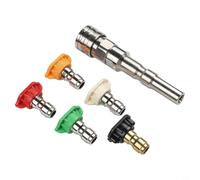 Adaptateur Laveuse Haute Pression 1/4 Pouces Acier Inoxydable Kit Connexion Rapide pour m22 pour Karcher Nettoyage pour voiture Jardin