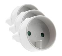 Adaptateur M 6A en F 16A Blanc (Lot de 3)