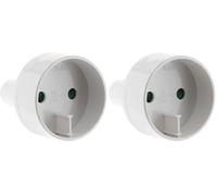Adaptateur M US/F Euro Blanc (Lot de 2)