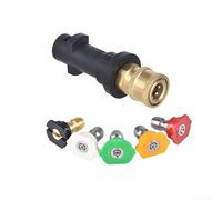 Adaptateur M22 à connexion rapide pour nettoyeur haute pression Karcher pour nettoyeur haute pression série K 6,35 mm, connecteur de buse de pulvérisation robuste 3600 psi, raccord de tuyau en laiton