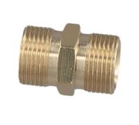 Adaptateur M22 vers mâle pour nettoyeur haute pression en laiton avec pas de 1,5 mm, finition dorée, raccord rapide pour machines de nettoyage électriques extérieures