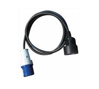 Sunroad Adaptateur Mâle CEE 17 220V Femelle Schuko avec Cordon Camping-Car Van