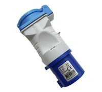 Adaptateur mâle CEE17/ Femelle Schuko 16A - pour camping-cars.