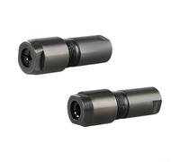 Adaptateur Meuleuse Droite 2pcs pour m10 pour 3mm 6mm Adaptateur | Acier haute résistance, filetage pour m10, compatible têtes 3mm et 6mm, pour idéal ponçage