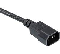 Adaptateur PDU universel - prise C14 à 3 broches - 250 V, 10 A - longueur 80 cm - compatible avec téléviseur, ordinateur, imprimante, radio et écran