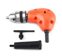 Adaptateur Perceuse 90 Degrés, Tige Ronde 9,5mm avec ixation Angle Droit, Mandrin Réglable, Acier Trempé Robuste, Perçage Espaces Étroits