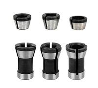 Adaptateur Pince de Serrage Fraise Defonceuse Mandrin de Fraiseuse Collet | Saipor 6pcs Mandrin de Fraise à Bois 6mm 6.35mm 8mm pour Affleureuse Défonceuse électrique