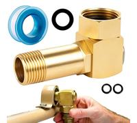 Adaptateur pivotant de tuyau d'arrosage, raccord de tuyau rotatif, dispositif coudé rotatif avec construction robuste, style moderne pour pelouse, arrière-cour, extérieur, irrigation latérale, maison