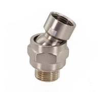 Adaptateur pivotant pour pommeau de douche, 1 joint à rotule de débit d'eau, aucun outil spécial nécessaire, pièce de rechange assortie (brossé)