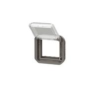 Adaptateur Plexo à volet transparent pour Mosaic composable anthracite LEGRAND 0