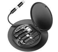 Adaptateur polyvalent pour appareils électroniques, chargement et transfert de données sécurisés pour tous les appareils, étui de rangement