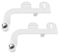 Adaptateur pour bidet, non électrique, avec deux jets, de couleur blanche, lot de 2