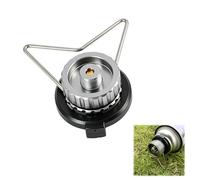 Adaptateur pour Cartouches de Gaz, Compatible En417 Avec Valve À Vis 7/16"-28, Construction Alliage Métallique, Connexion Étanche pour Camping, Voyages et Activités en Plein Air