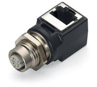 Adaptateur pour connecteur femelle M12/RJ45 4 pôles coudé M12 Contenu: 1 pc(s) WAGO