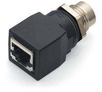 Adaptateur pour connecteur femelle M12/RJ45 4 pôles droit M12 Contenu: 1 pc(s) WAGO