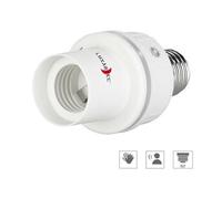Adaptateur pour culot d'ampoule E27 sur E27 avec détecteur de luminosité et de son