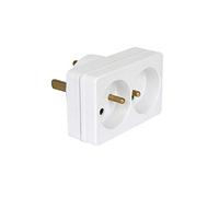 Adaptateur pour fiche de Puissance 2P+T 20A-16A 4400W Blanc Vrac