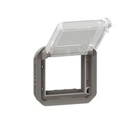 adaptateur - pour fonction mosaic - volet verrouillable - composable - anthracite - legrand plexo 069845l