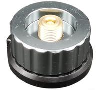 Adaptateur pour gaz Camping Auto-Stop Laiton 4x3cm Adaptateur | Arrêt automatique du fuel, joint étanche, noyau en laiton , pour idéal randonnée, taille compacte(gray)