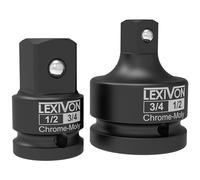 Adaptateur pour impact Réducteur et augmenter taille de 1/2" à 3/4 et 3/4 à 1/2" d'adaptateurs de conversion adapté, Adaptateur de douille à choc pour clé dynamométrique, perceuse, cliquet (LX-403)