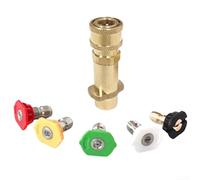 Adaptateur pour nettoyeur haute pression Karcher K Series K2-K6 en laiton 1/4" avec 5 embouts