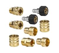 Adaptateur pour Nettoyeur Haute Pression, Kit de Déconnexion Rapide, Raccord Pivotant M22 Vers QuickConnect 3/8 Po, 3/4 Po Vers Quick Release,