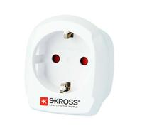 Adaptateur pour prise d'alimentation Skross Europe vers UK Blanc