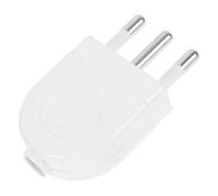 Adaptateur pour Prise Italienne à 3 Broches, 16a Détachable Blanc | Connexion Simple, Remplacement Rapide, Plastique Pc, pour Câbles et Appareils Domestiques