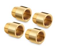 Adaptateur pour robinets de salle de bain Raccord fileté en laiton | Raccord avec ouverture femelle et extrémité mâle pour bras de douche, accessoires d'installation