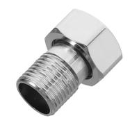 Adaptateur pour Tuyau D'arrosage en Acier Inoxydable, Argenté, Jardin | Raccord D’eau, Vanne de Mélange Eau Chaude/eau Froide, Installation Facile, Débit Réglable, Connexion Stable
