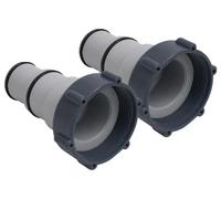 Adaptateur pour tuyau de piscine - Kit de 2 raccords de tuyau - Passage de 32/38 mm à 92 mm - Raccord fileté vers raccord à collerette - Plastique - Vert armée