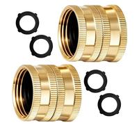 Adaptateur pour tuyau flexible - femelle de 3/4" | Adaptateur pour tuyau d'eau fileté avec rondelles | pour valve extérieure réparation robinet évier camping-car irrigation
