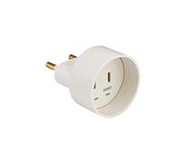 Adaptateur Prise - Adaptateur universel - Adaptateur Voyage - Adaptateur De Voyage - Adaptateur Prise universelle - Adaptateur Universel Europe 2P 6A USA-FRA 4mm Blanc
