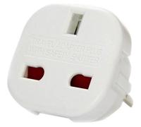 Adaptateur Prise Anglaise UK vers Prise CEE 10A - Blanc - Pour la France - Femelle