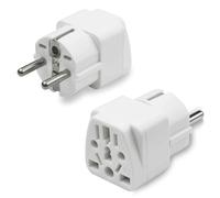 Adaptateur Prise Anglaise vers France,Adaptateur USA vers France, Adaptateur UK vers France, Adaptateur Prise Chine vers France, Adaptateur Universel de Voyage(2Pcs)