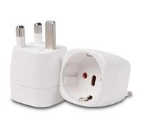 Adaptateur Prise Arabie Saoudite x2 - Adaptateur Prise Anglaise Type G, Adaptateur France vers UK, Prise Anglaise Adaptateur Français - Irlande, Angleterre, Écosse, Dubaï, Malte, Émirats, Hajj et Omra