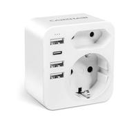 Adaptateur Prise Australie, Adaptateur France vers Australie avec 3 USB-A et 1 USB-C, Adaptateur Voyage pour Nouvelle-Zélande, Argentine, Chine, Fidji, Timor Leste, Adaptateu Type I