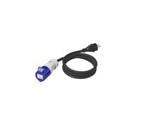 ProPlus Câble Adaptateur 150 cm 3 x 2,5 mm² Prise Schuko vers Prise CEE
