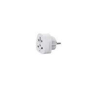 Adaptateur prise TRAVELADAPTER Type F Universel Blanc