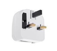 Adaptateur Prise Type E Tête Large avec Câble Droit à Prise Type G (UK) Blanc