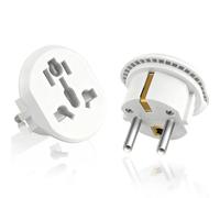 Adaptateur Prise Universelle, Adaptateur Prise Anglaise vers France, Adaptateur Prise International vers France, Adaptateur Universel pour Europe, UK, USA, Suisse, Japon, Chine (2)