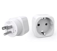 Adaptateur Prise USA Type B, Adaptateur France USA, Prise Française vers Prise Américaine, Adaptateur Voyage USA Canada Mexique Japon, pour Appareils Européens - 1 Pack
