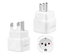 Adaptateur Prise USA & UK, Adaptateur Prise Anglaise vers France | Adaptateur France vers USA/Canada,Type G/B(13A). Prise americaine adaptateur francais. Pas un convertisseur