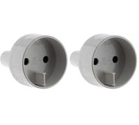 Adaptateur Prise Voyage UE vers USA - Prise mâle US vers Prise Femelle UE - Blanc - Zenitech (Lot de 2)