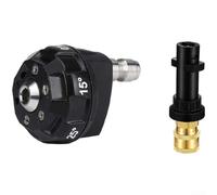 Adaptateur Quick Connect 14 pour nettoyeur haute pression et kit de buse rotative 6 en 1 pour systèmes de nettoyage Karcher K2 à série