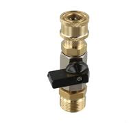 Adaptateur Quick-Connect pour nettoyeur haute pression, coupleur en laiton avec joint pivotant à 360°, ensemble de buses compatible avec les systèmes de pistolet à eau (A)