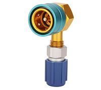 Adaptateur R1234yf, R1234YF à R134A Adaptateur de coupleur rapide côté bas Raccord de climatisation de voiture